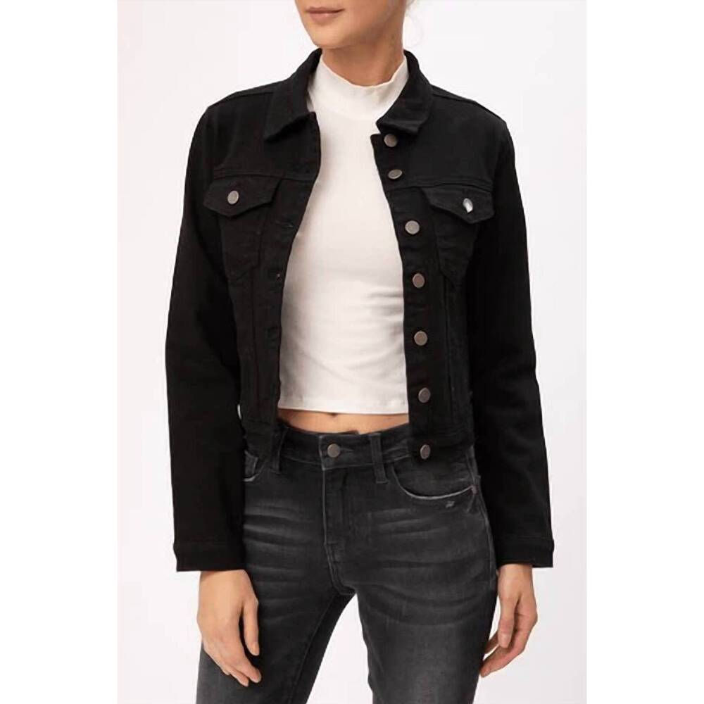 NEW NATURE DENIM denim jacket in black